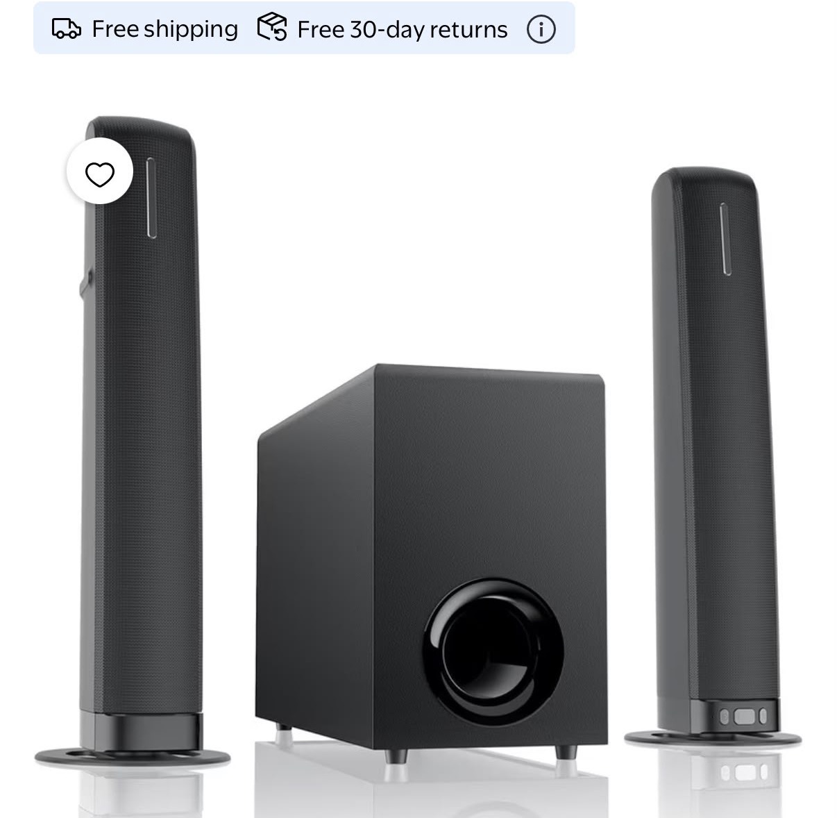 Cowin Sound Bar with Subwoofer 110W