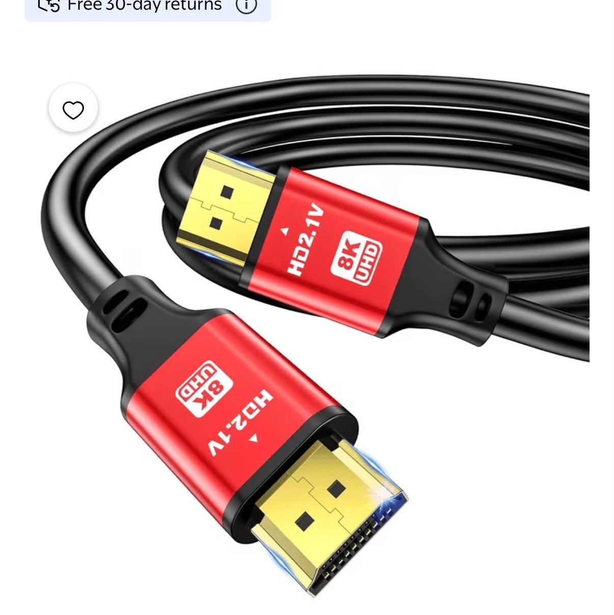 Jorenca 15ft 8K HDMI Cable