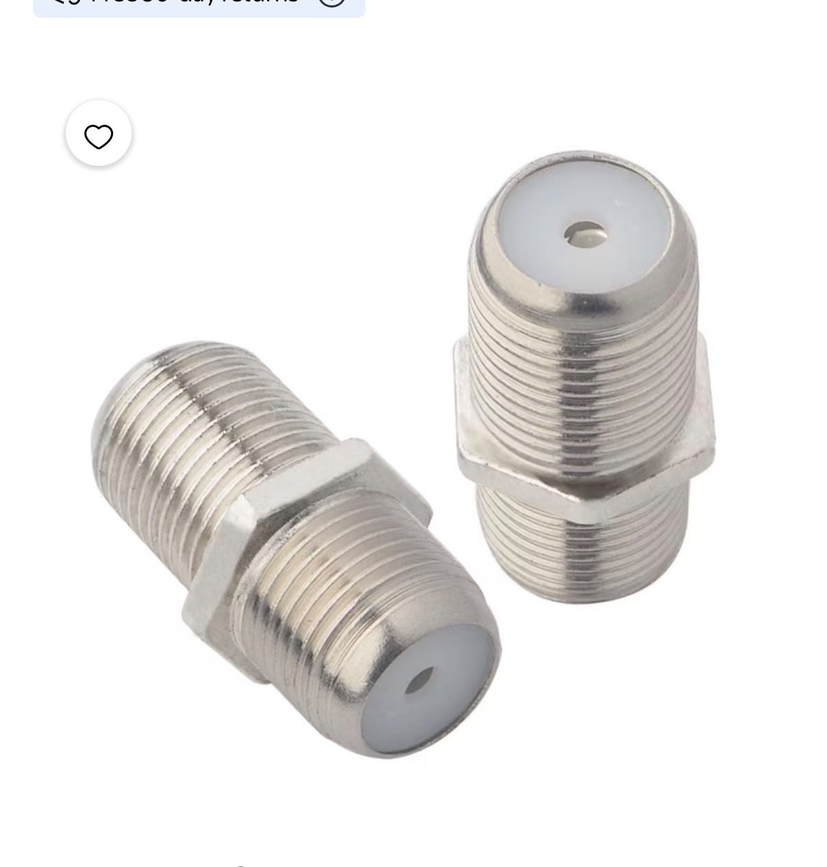 ONELINKMORE F-F Coax Extension Adapter