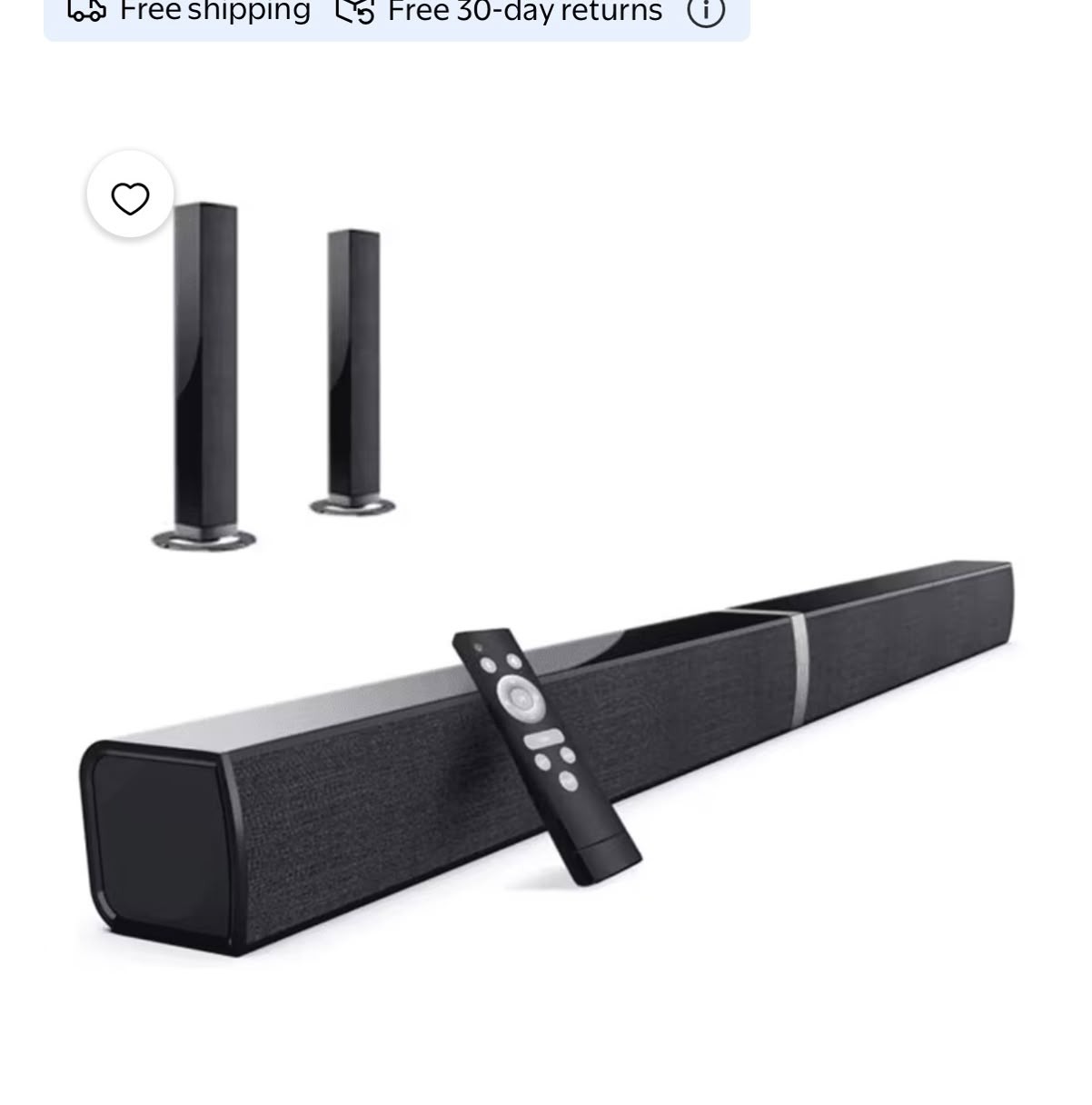 Bluetooth Sound Bar 50W 4 Drivers